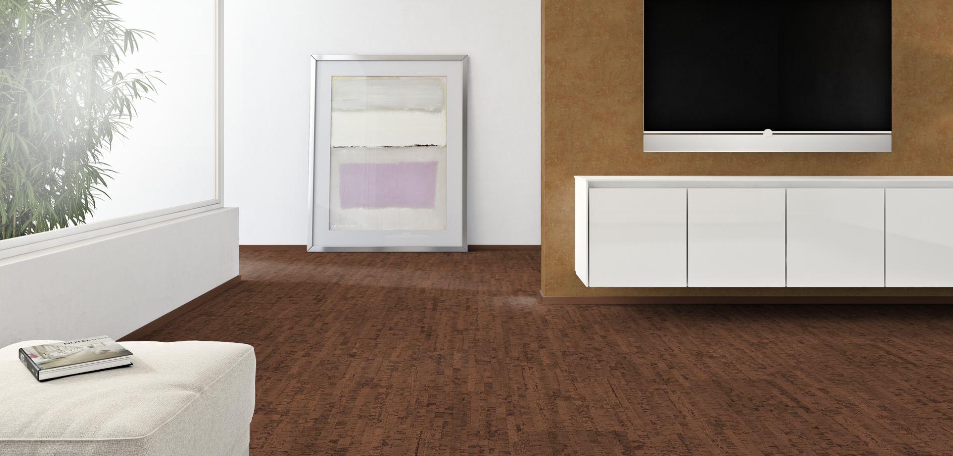 Напольное пробковое покрытие CorkStyle EcoCork Linea Chocco клеевое