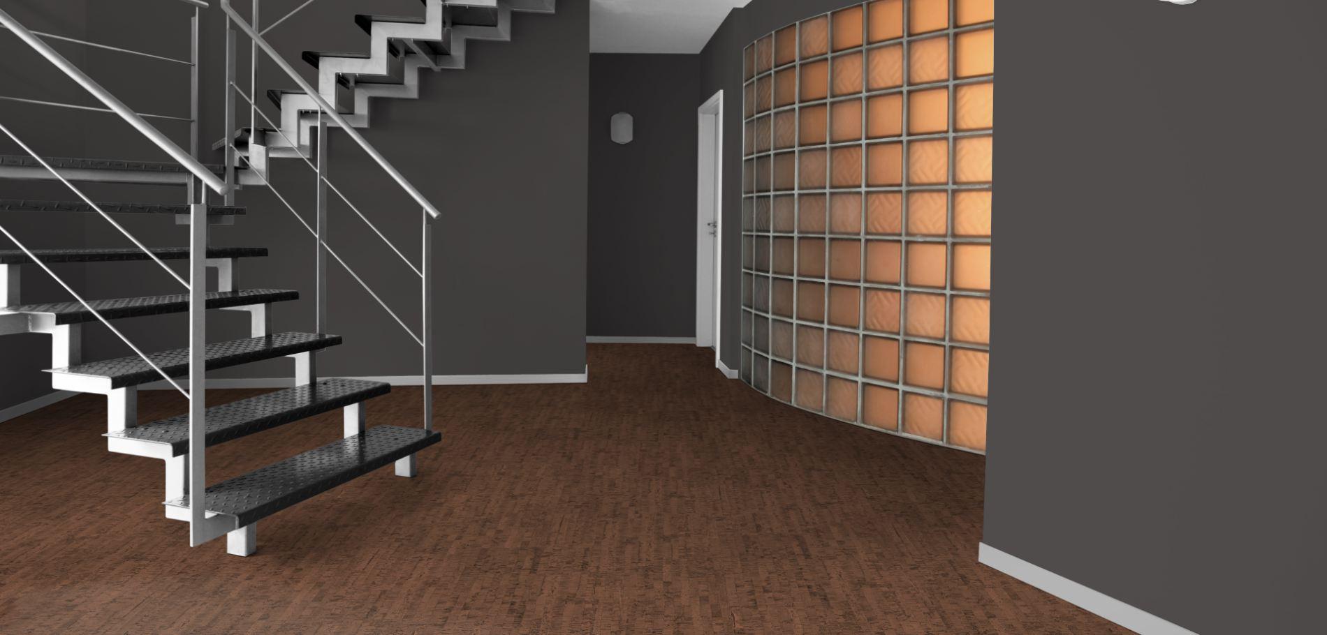 Напольное пробковое покрытие CorkStyle EcoCork Linea Chocco клеевое